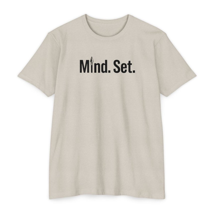 Mind. Set. tee, CVC sand